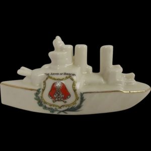 WW1 Shelley Crested China Battleship – The Arms of Brecon