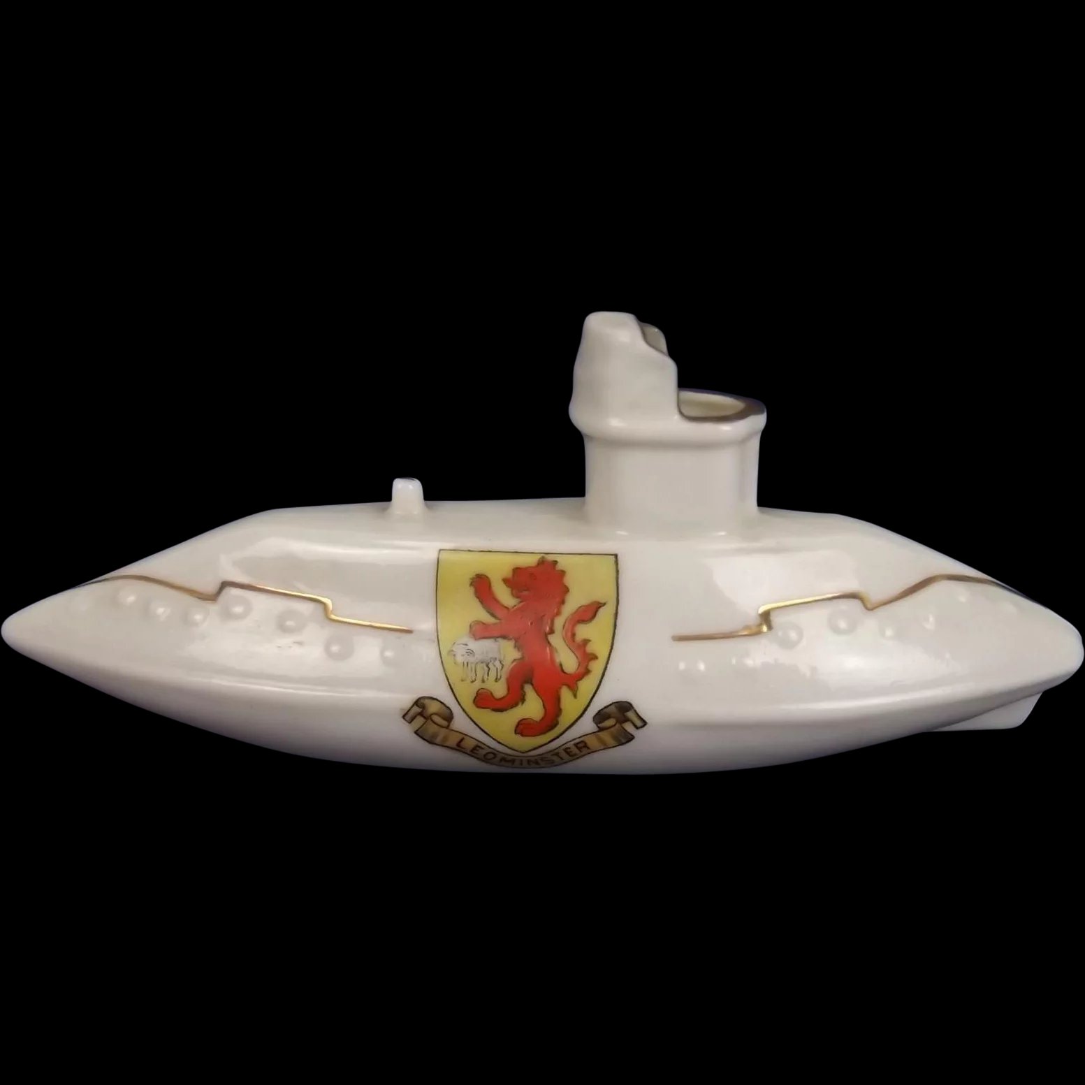 WW1 Shelley Crested China Model of a Submarine – Leominster