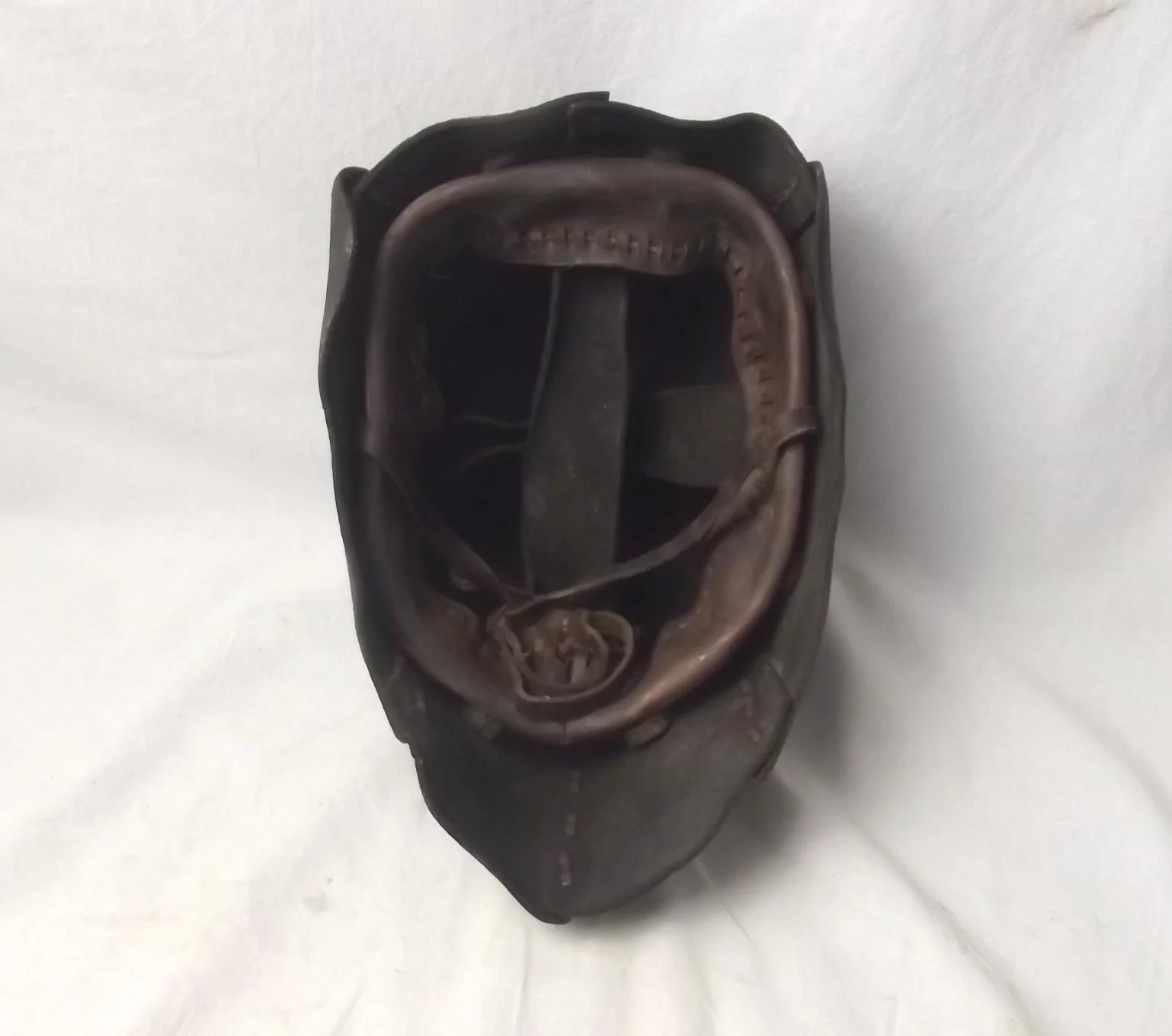 WW1 Tank Leather Can Helmet - Image 3