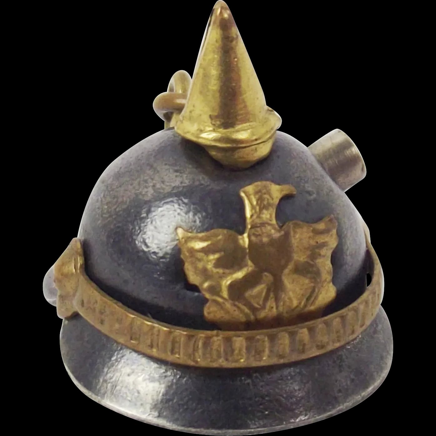 WW1 Trench art Key Ring Picklehaube