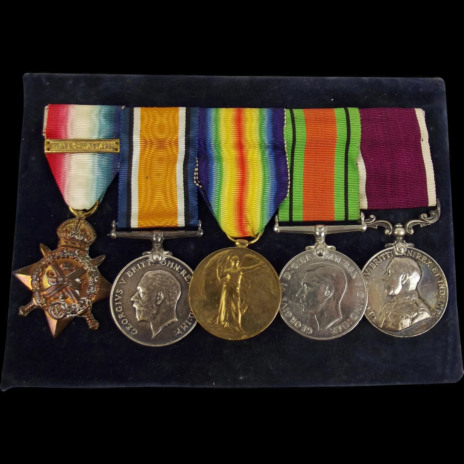 WW1 & WW2 Medal Set Inc. 1914 Mons Star & LSGC Medal Awarded To H.B. Keily - Royal Engineers