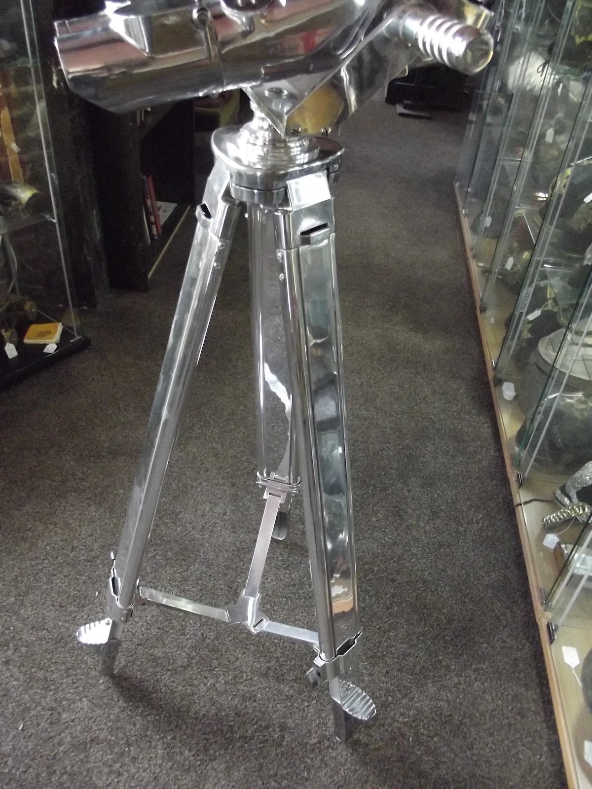 WW2 German 12x60 Carl Zeiss Binoculars With Tripod Stand