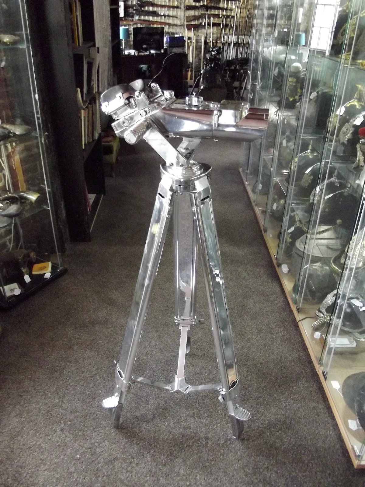 WW2 German 12x60 Carl Zeiss Binoculars With Tripod Stand