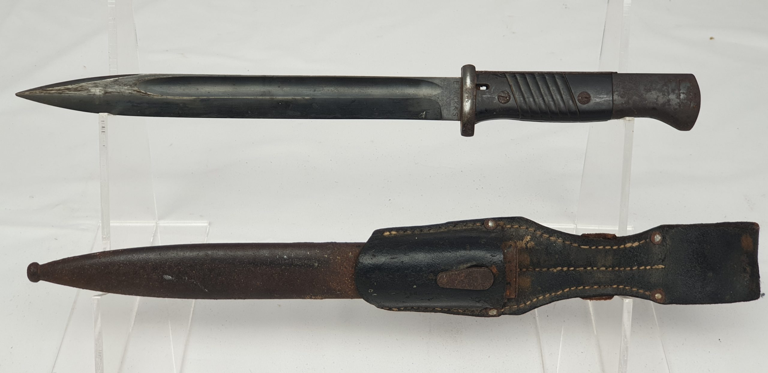 WW2 German K98 bayonet, Scabbard & Frog