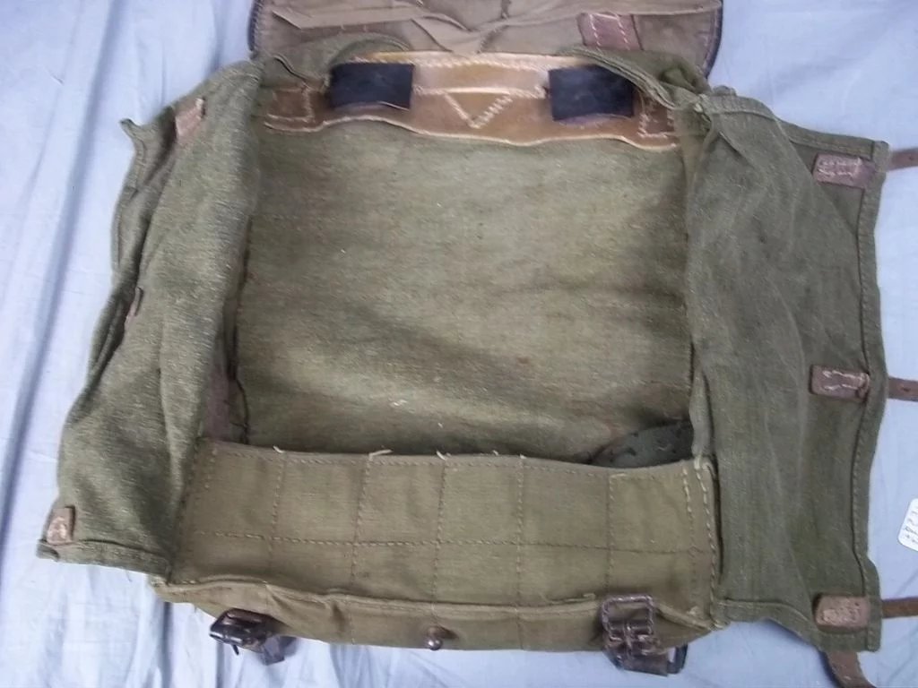 WW2 German Model 1939 Pony Fur Tournister Backpack 1943 Dated - Image 4