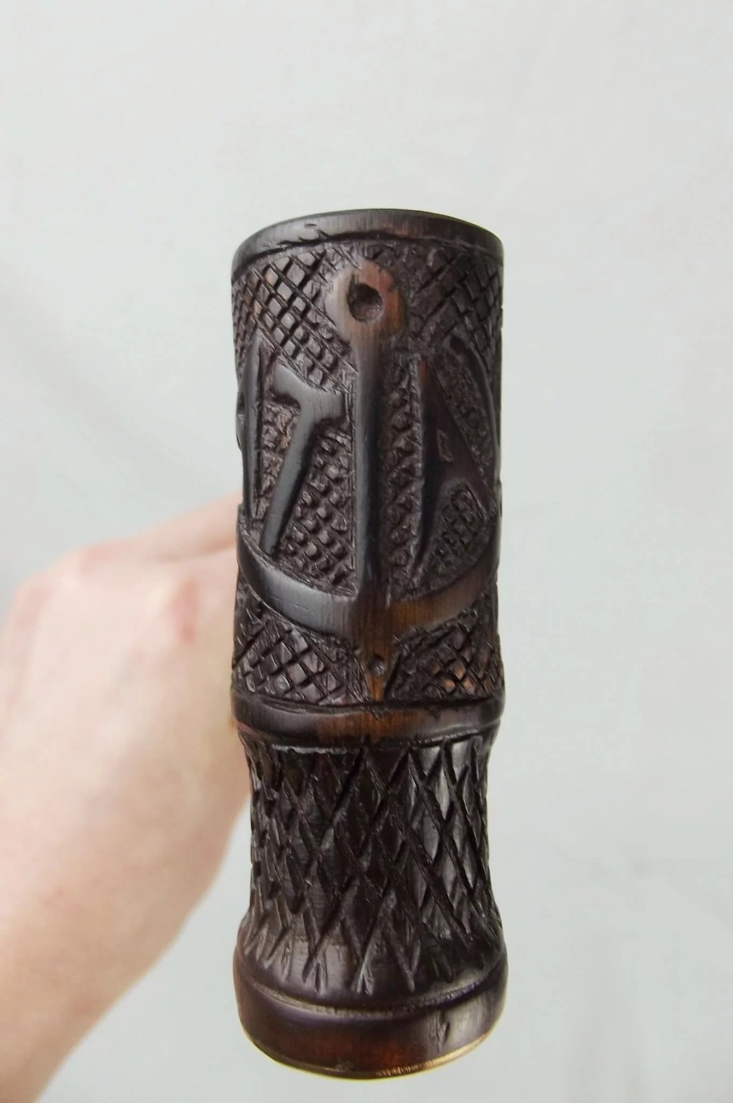 WW2 HMS Ajax Hand Carved Wooden Pipe - Image 4