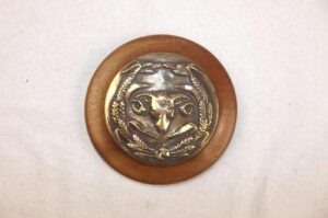 WW2 HMS Dunedin Bronze Ships Crest – Tompian Mounted 1918 Light Crusier