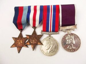 WW2 Medal Group Of Four Including QE2 LSGC Medal