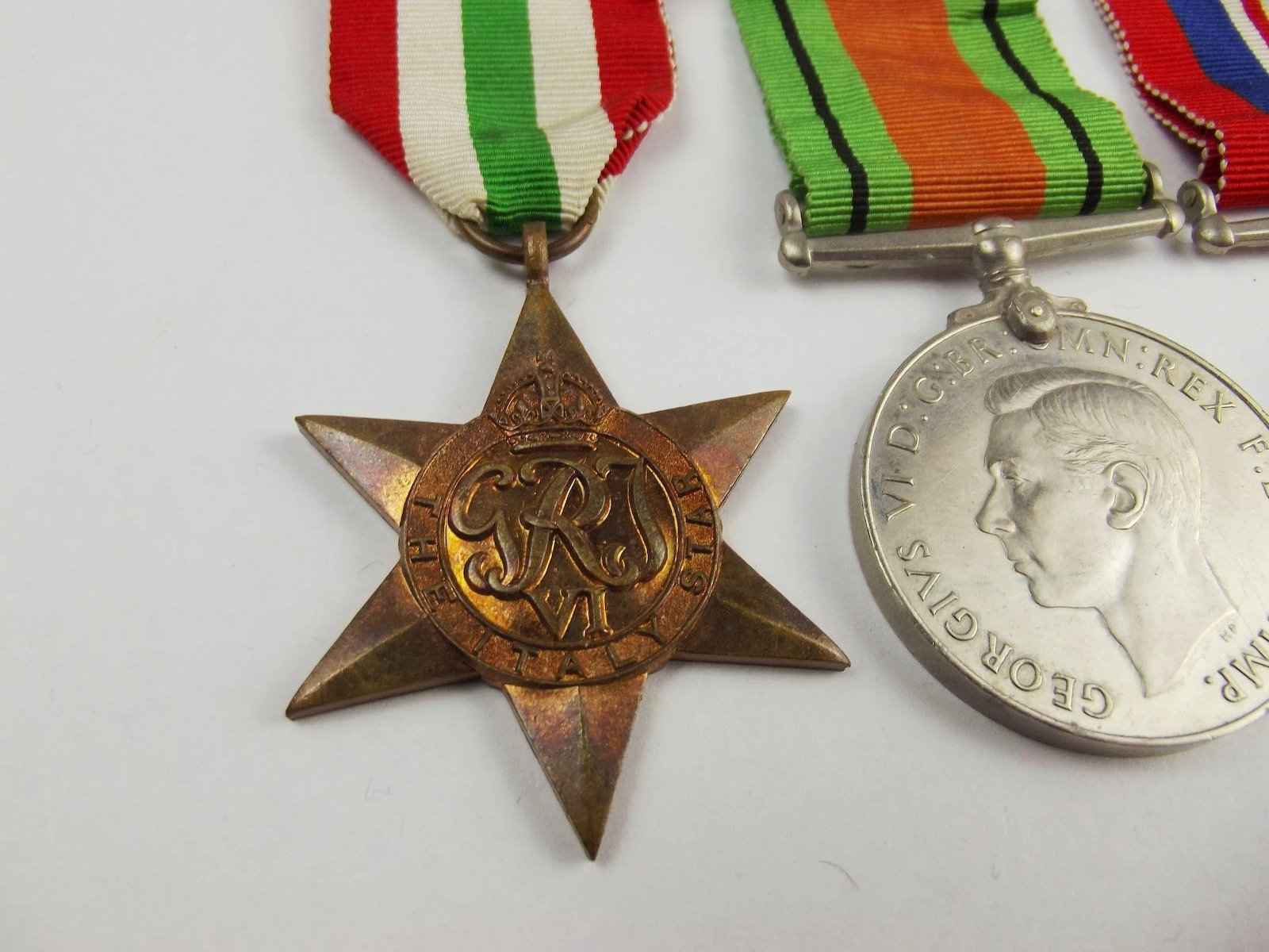WW2 Medal Trio Including The Italy Star - Image 2