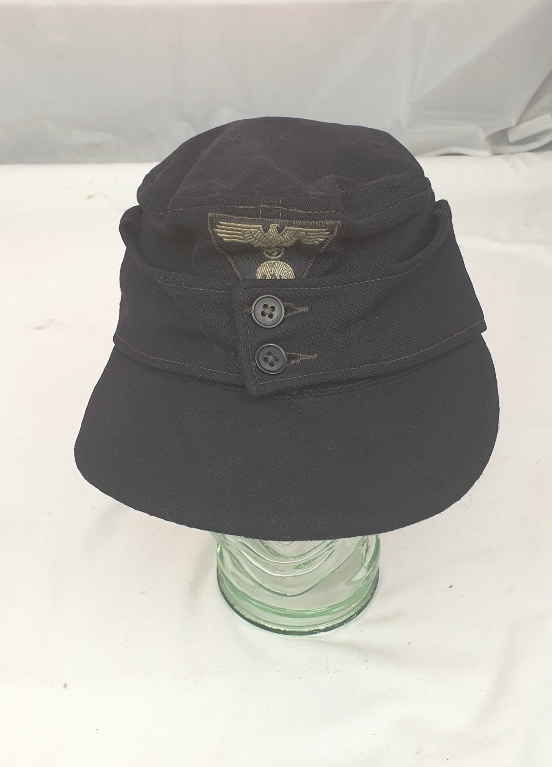 Waffen-SS Black Visor Cap