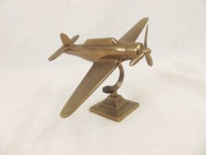 Rare Wartime Brass Model Of The British Blackburn Skua Dive Bomber