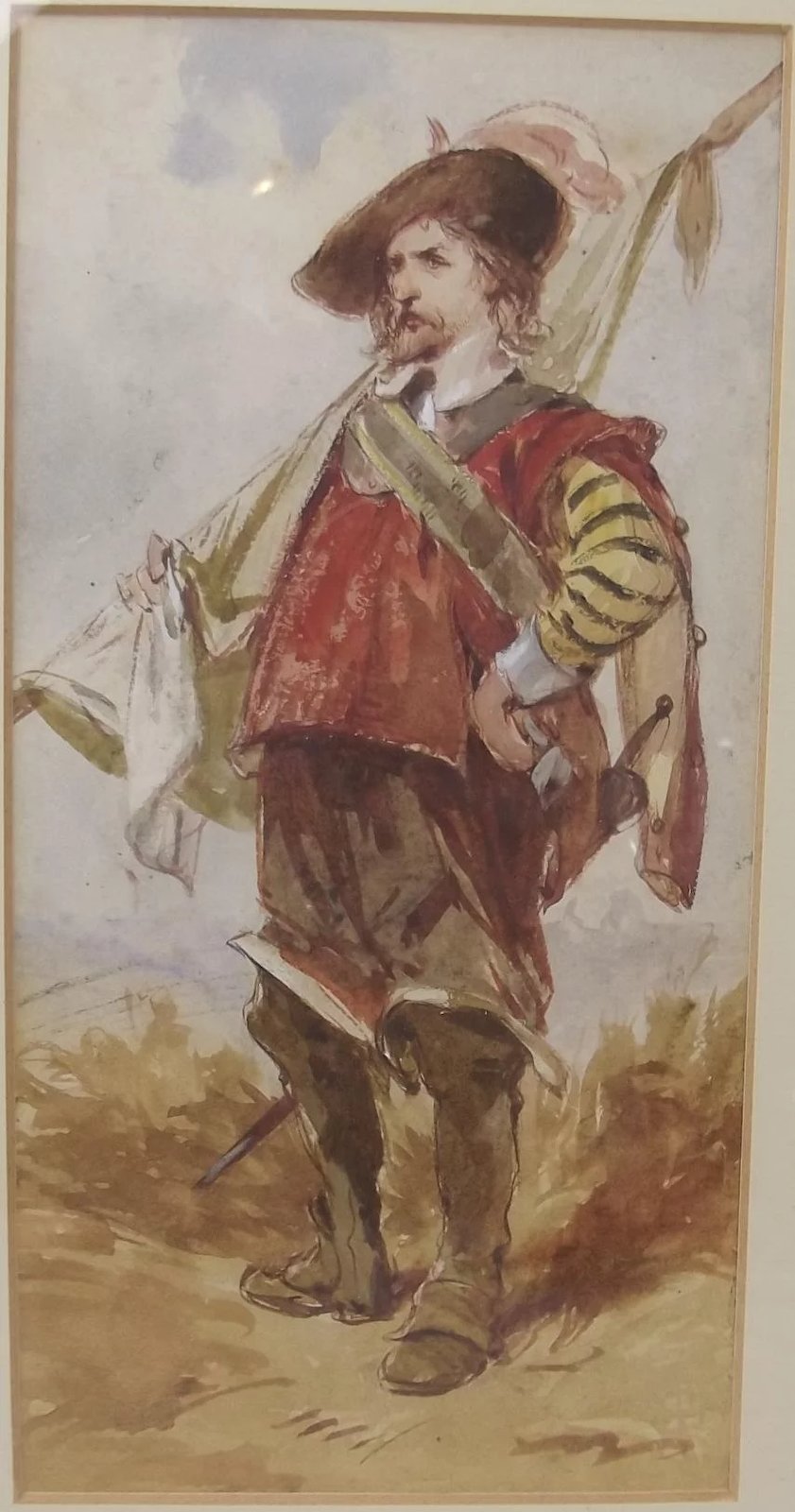 Watercolour Of A Cavalier By F. Allan Stewart (1865-1951) - Image 3