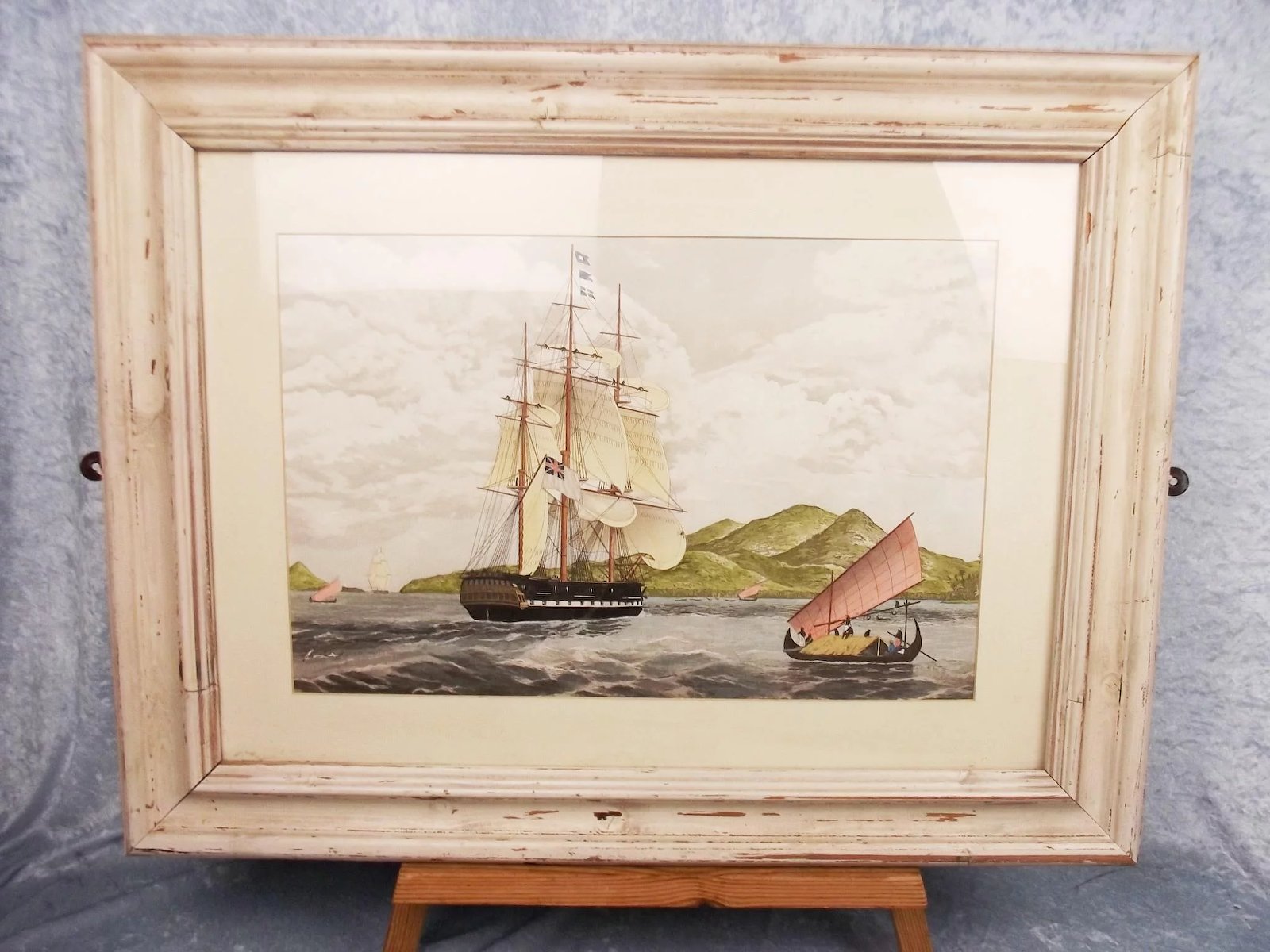 Watercolour Finished Print Of The Clipper Sir David Scott By William J. Huggins - Image 2