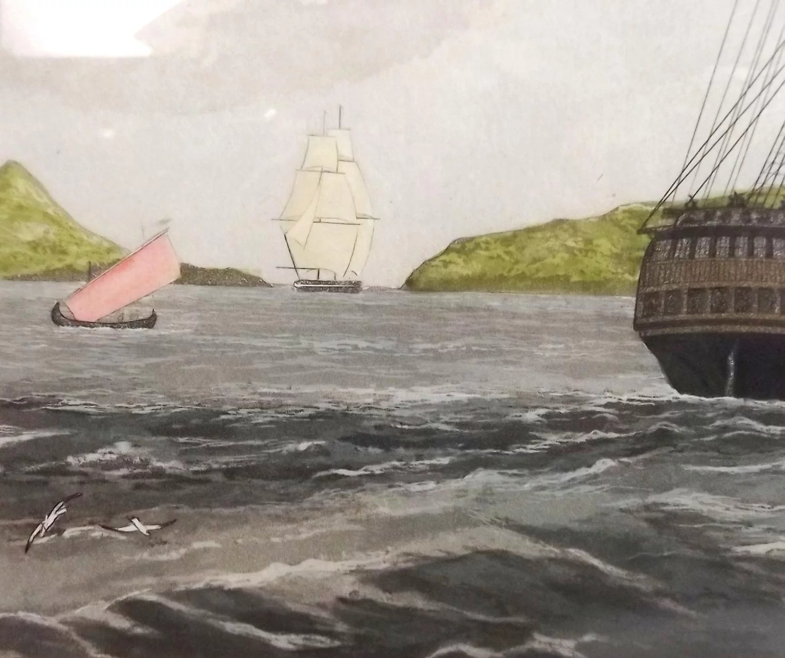Watercolour Finished Print Of The Clipper Sir David Scott By William J. Huggins - Image 4