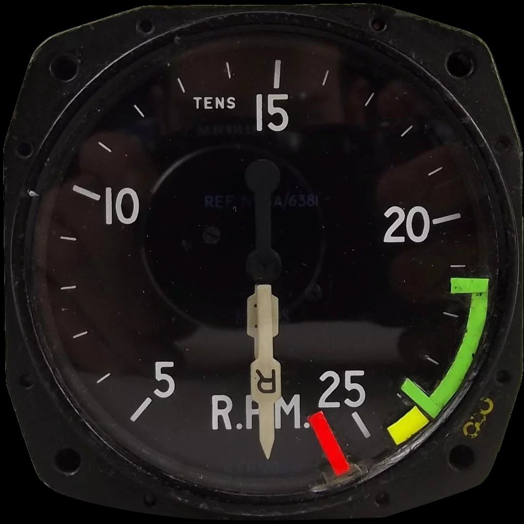 Westland Wessex Helicopter Tachometer Gauge Ex Falklands Bay 75