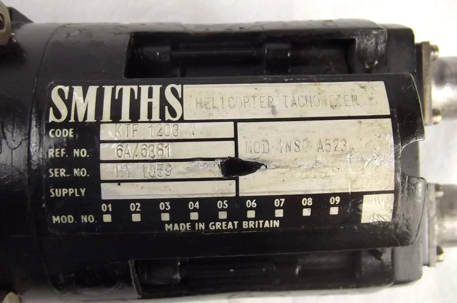 Westland Wessex Helicopter Tachometer Gauge Ex Falklands Bay 75 - Image 8