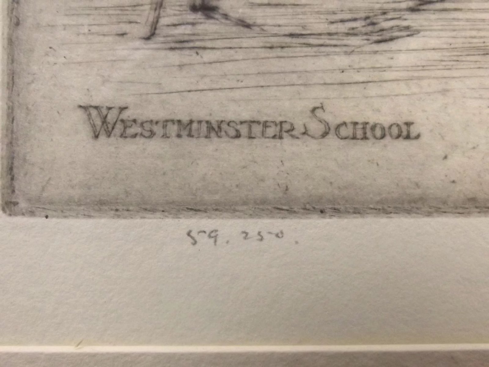Westminster School Etching, 1926 By Terence H. Lambert (Signed) - Image 6