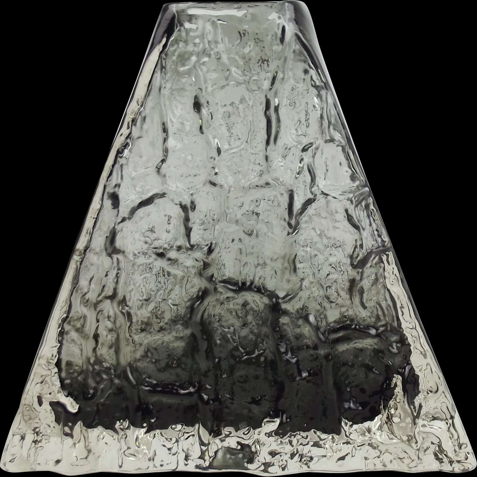 Whitefriars Pewter Pyramid Vase By Geoffrey Baxter c1960’s