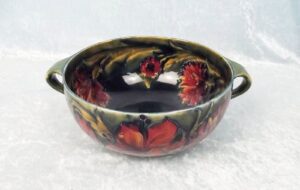 William Moorcroft Two Handled Footed Bowl Spanish Pattern Circa 1916