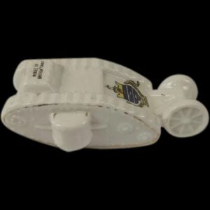 Willow Crested China WW1 Tank With Worthing Crest
