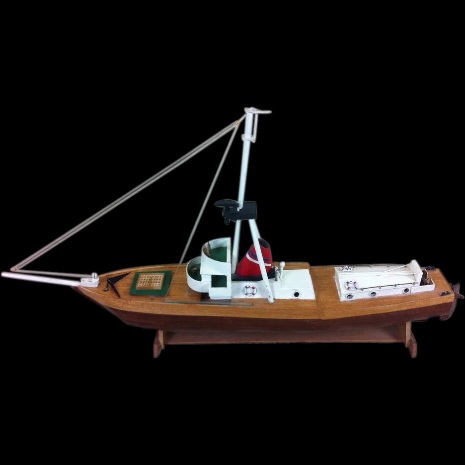Wooden Model Of A Sailboat