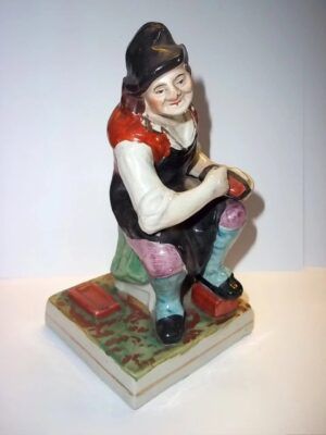 c.1870 Staffordshire Figure Of A Cobbler