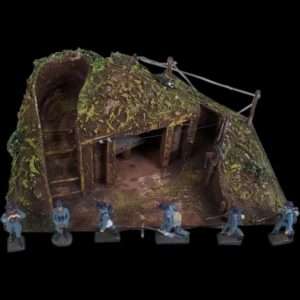 c 1934 Lineol Of Germany Model Nr 5/520 Battalion HQ Bunker With French Troops