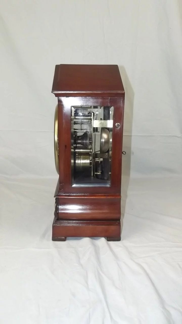 c1820 Regency Twin Fusee Mahogany Bracket Clock - James Murray, Royal Exchange London - Image 3