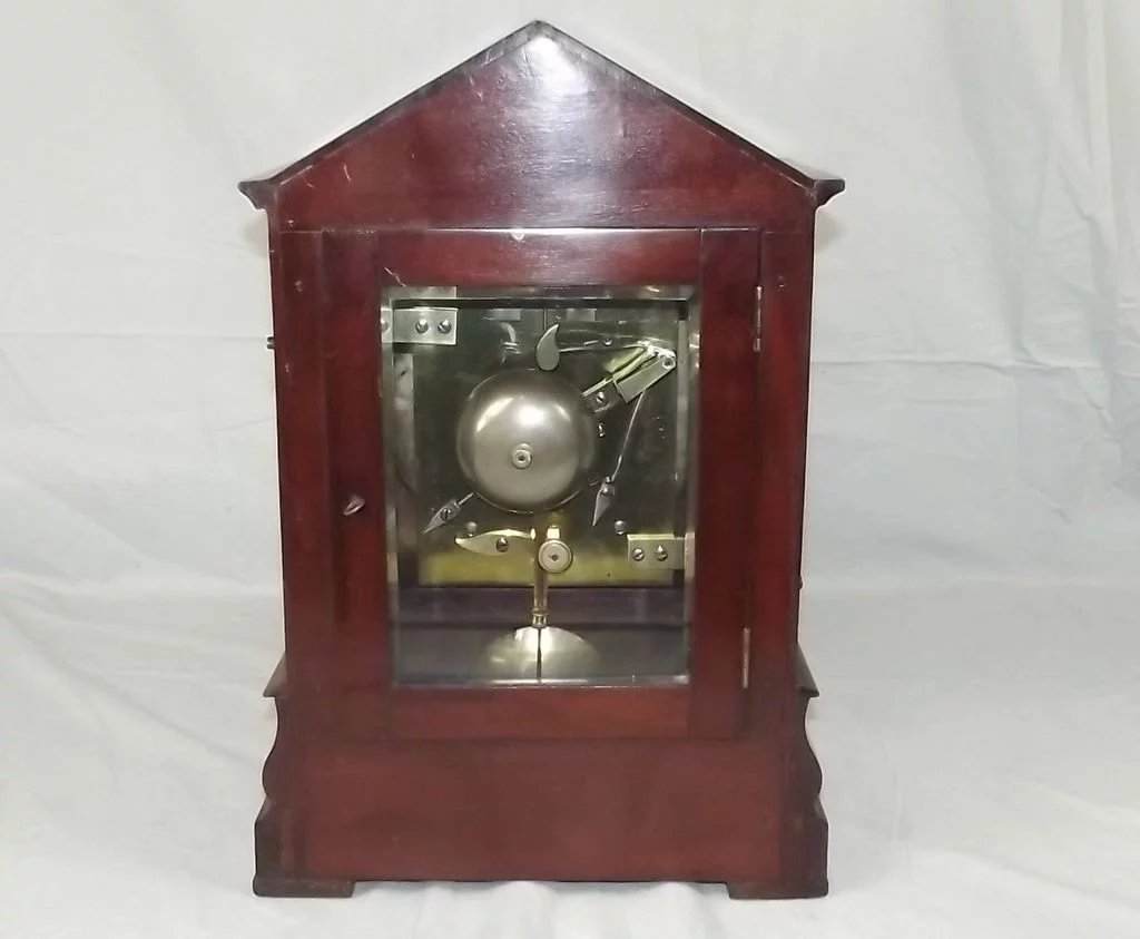 c1820 Regency Twin Fusee Mahogany Bracket Clock - James Murray, Royal Exchange London - Image 4