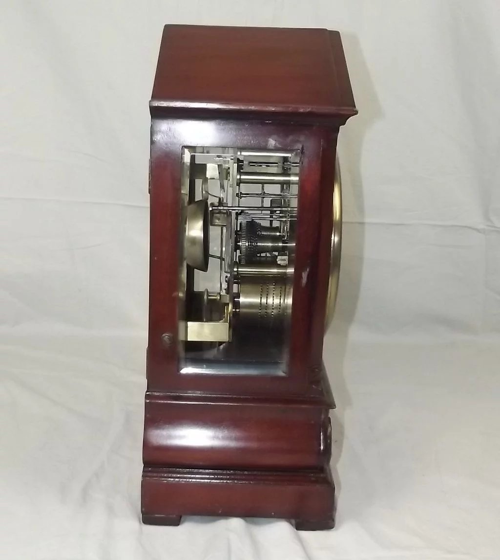 c1820 Regency Twin Fusee Mahogany Bracket Clock - James Murray, Royal Exchange London - Image 5