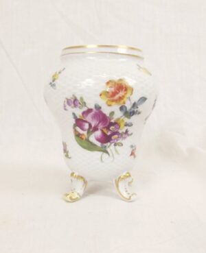c1830 Or Earlier Ozier Moulded Vase Possibly Dresden
