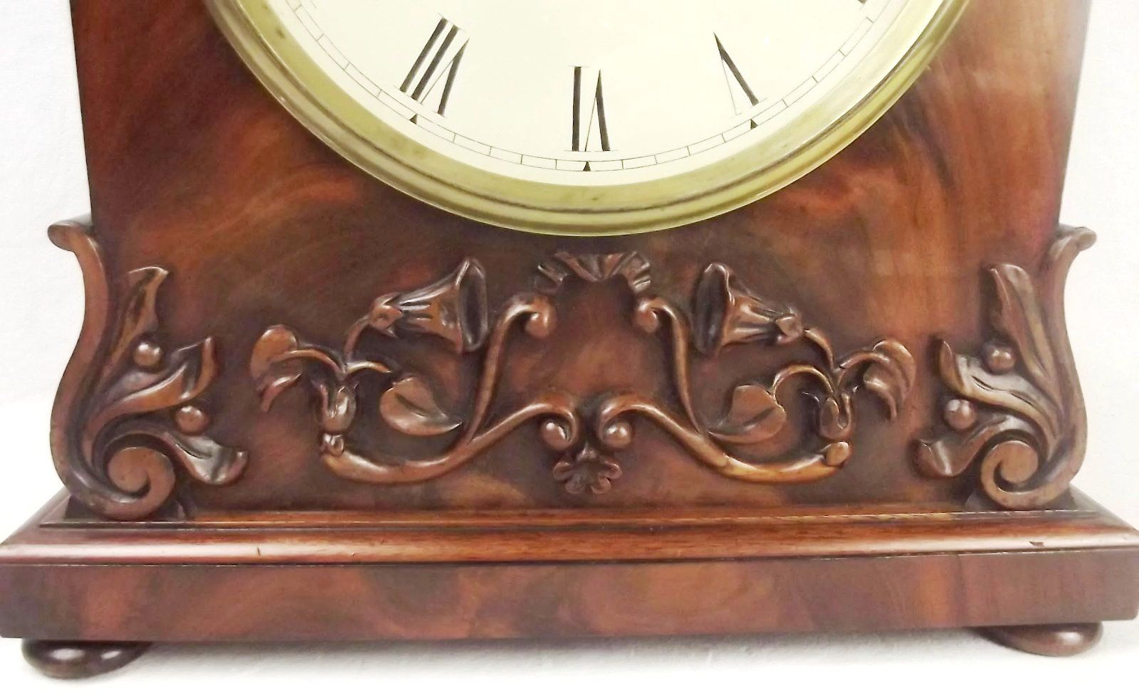 c1840 Mahogany Striking Double Fusee Bracket Clock By M. Ketterer Of Portsea - Image 3