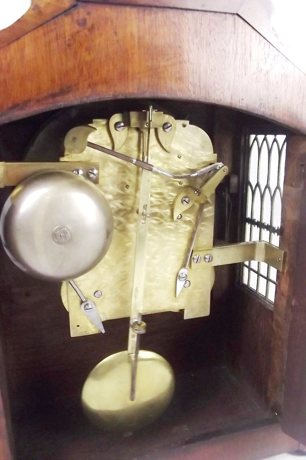 c1840 Mahogany Striking Double Fusee Bracket Clock By M. Ketterer Of Portsea - Image 9