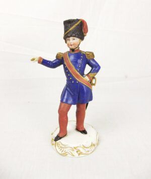 c1858 Royal Vienna Porcelain Hussar Figurine