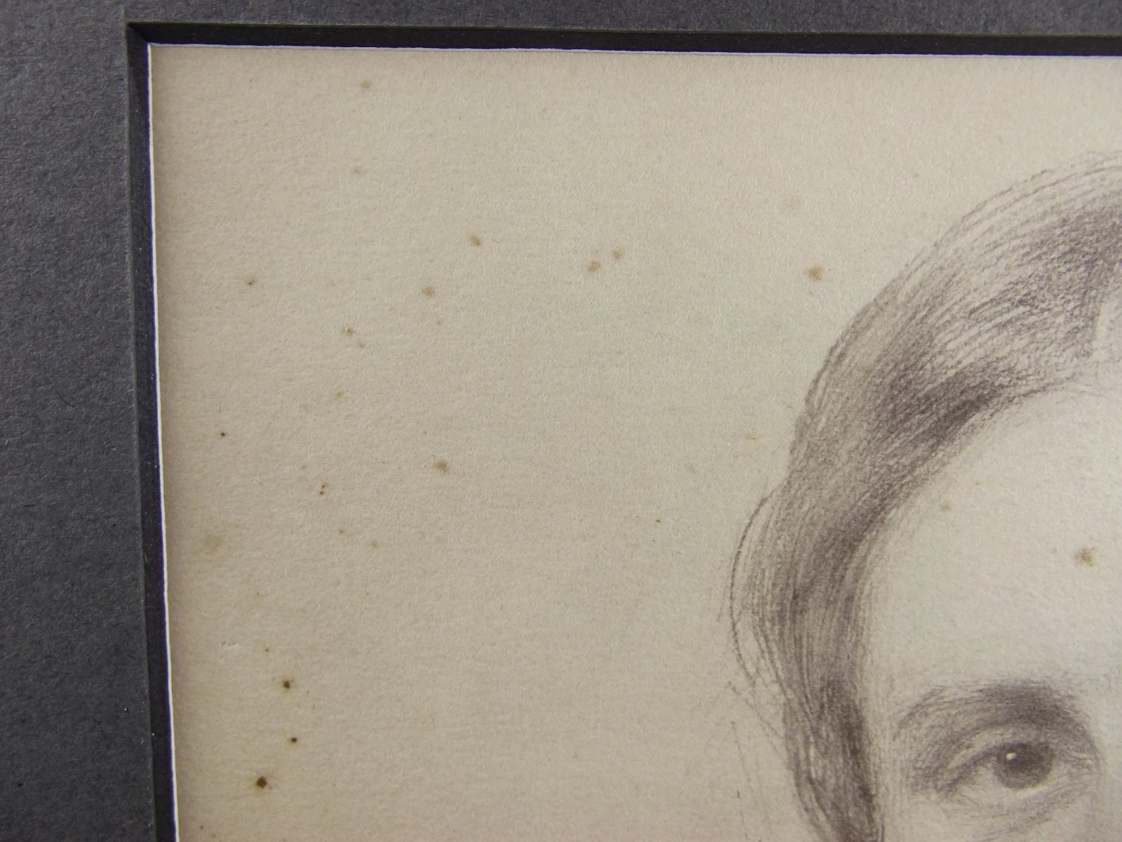 c1860 George Richmond Framed Pencil Sketch Of A Lady - Image 6