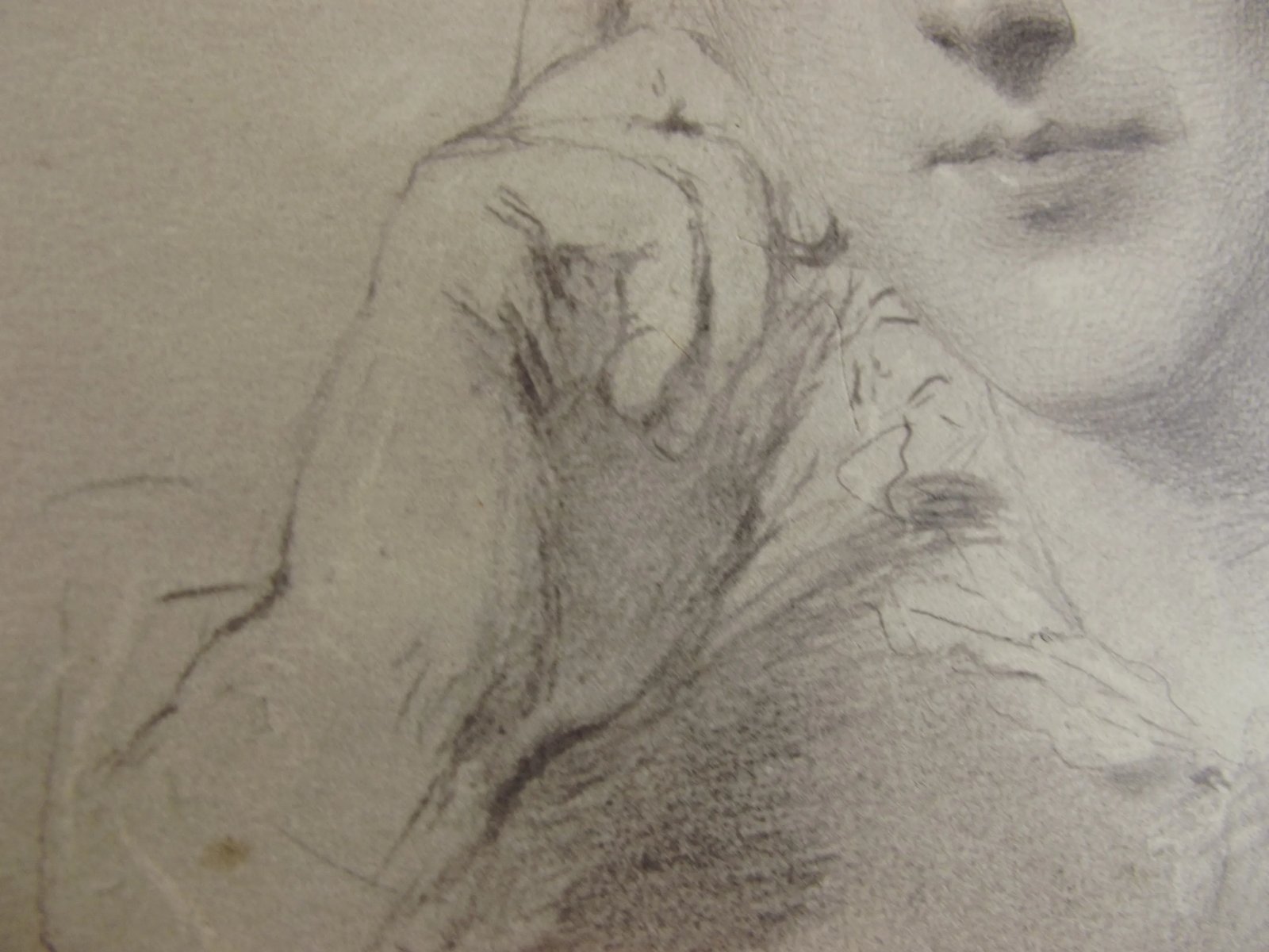 c1860 George Richmond Framed Pencil Sketch Of A Lady - Image 7