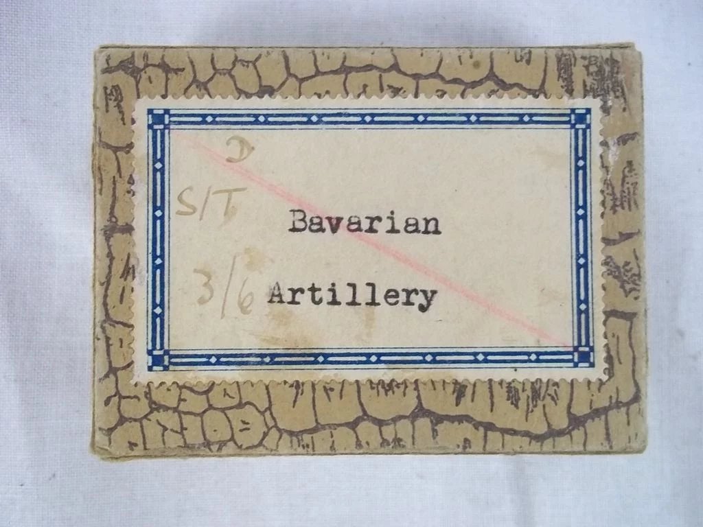 c1900/20 Bavarian Artillery Vintage Tin Flats 18 Pieces. Boxed - Image 3