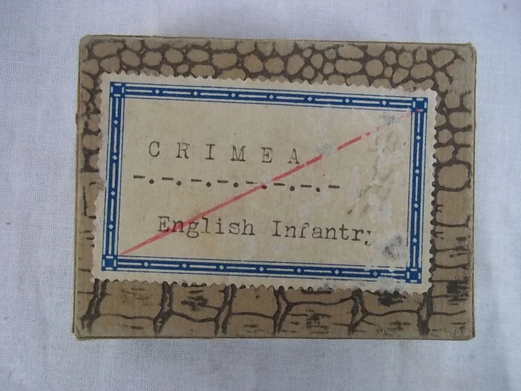 c1900/20 Crimea English Infantry Vintage Tin/Lead Flats 29 Pieces. Boxed - Image 4