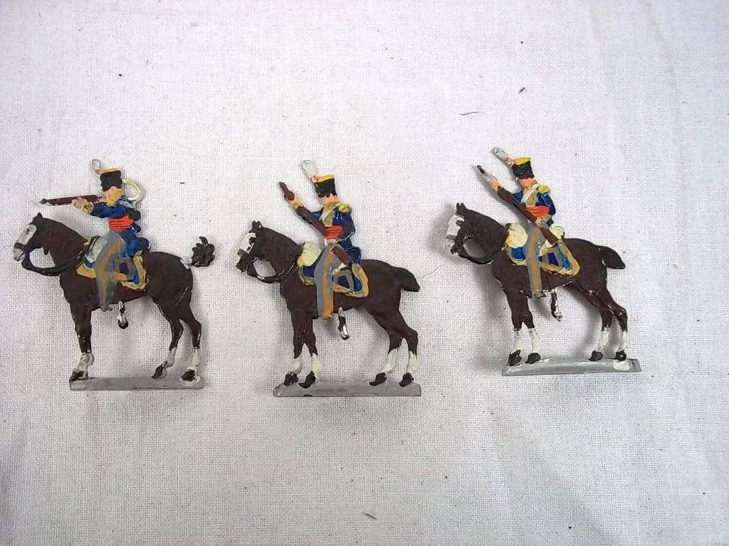 c1900/20 English Dragoons Outpost Vintage Tin Flats 10 Pieces. Boxed - Image 4