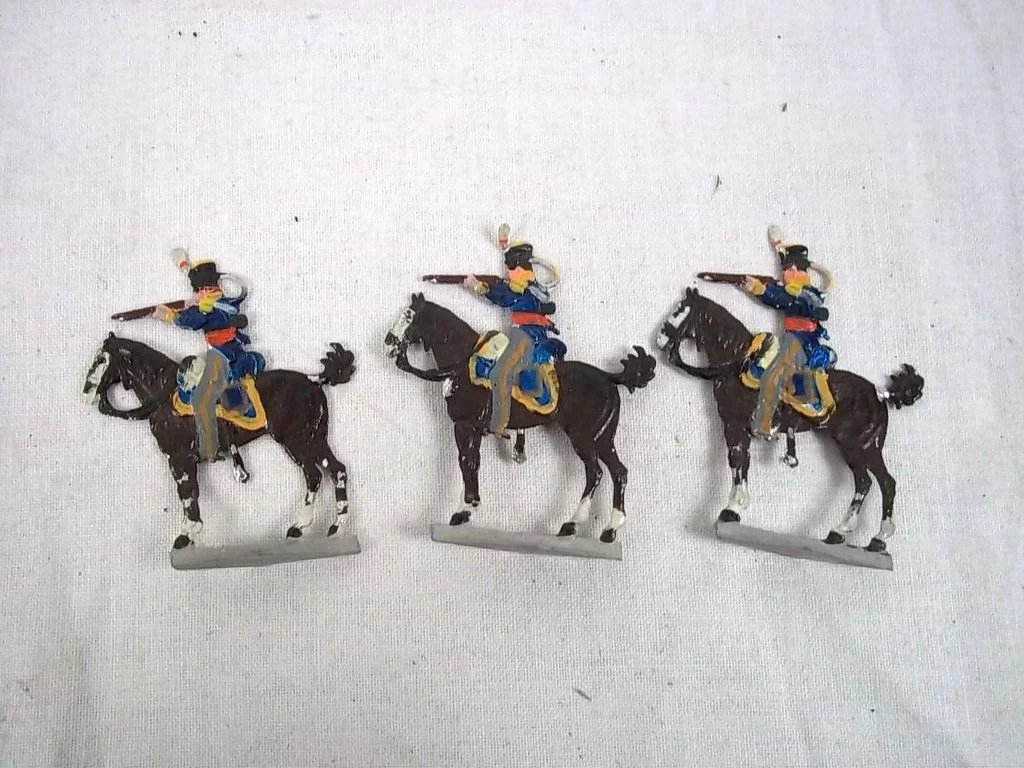 c1900/20 English Dragoons Outpost Vintage Tin Flats 10 Pieces. Boxed - Image 6