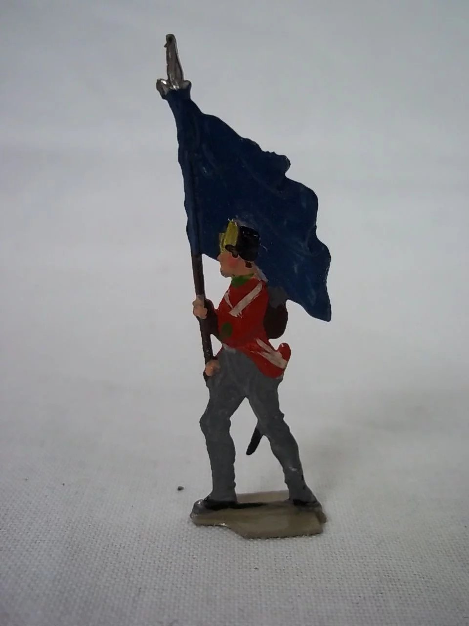 c1900/20 English Infantry Marching Vintage Tin Flats 20 Pieces. Boxed - Image 5