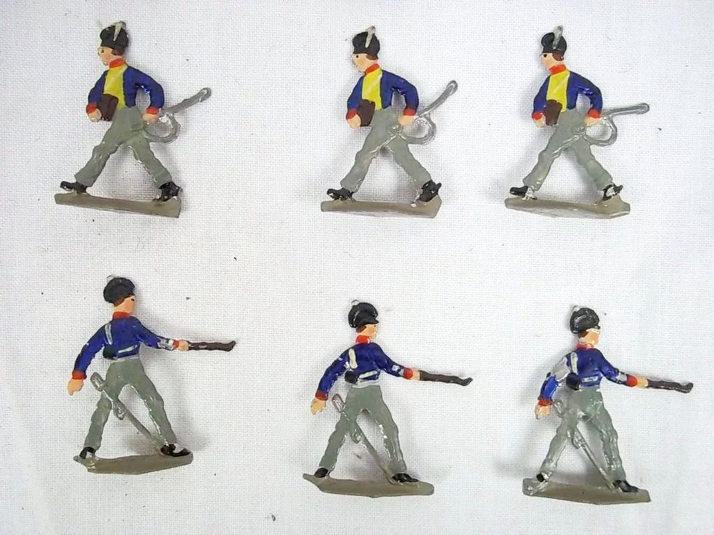 c1900/20 Royal Horse Artillery Vintage Tin/Lead Flats 18 Pieces. Boxed - Image 6