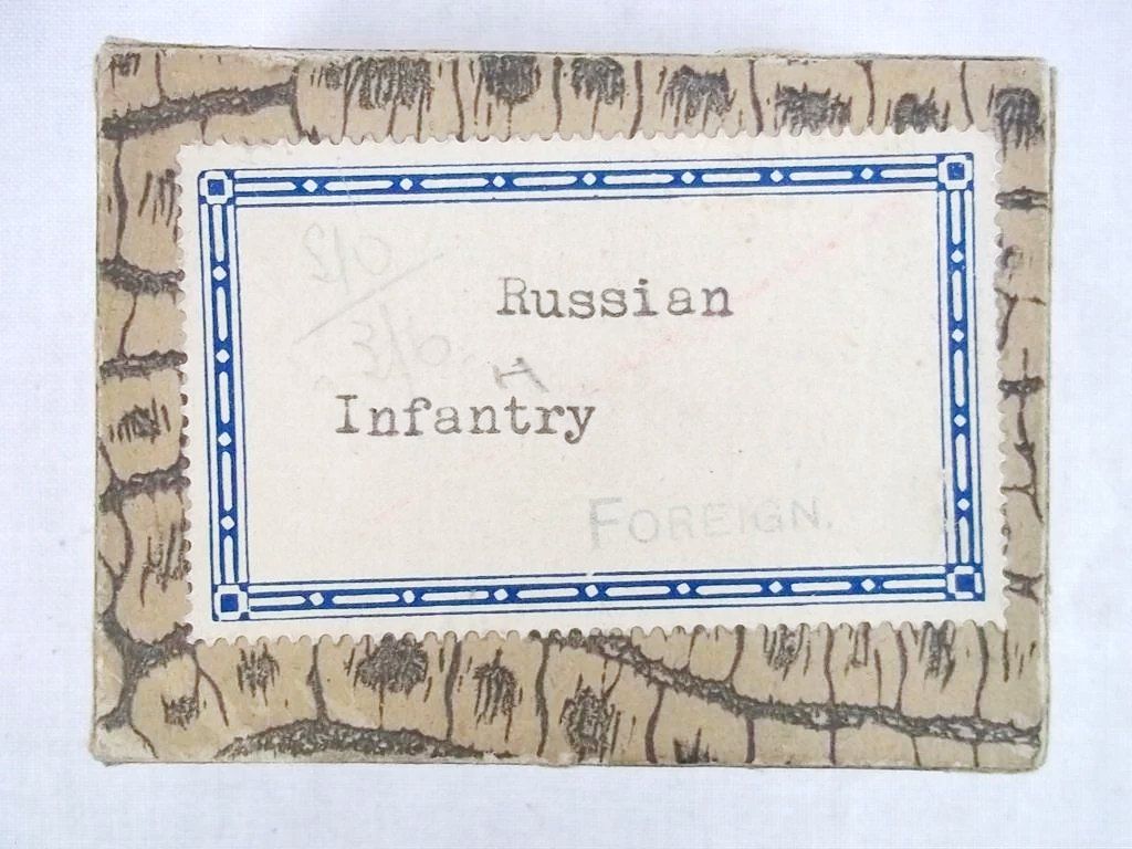 c1900/20 Russian Infantry Vintage Tin Flats 22 Pieces. Boxed - Image 3