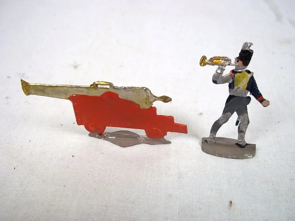 c1900/20 "Artillery" Vintage Tin Flats 19 Pieces. Boxed - Image 6