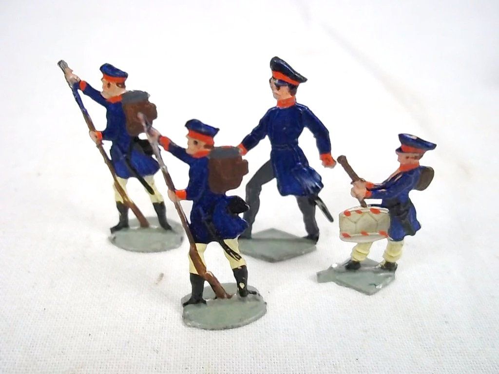 c1900/20 "Austrian Infantry" Vintage Tin Flats 19 Pieces. Boxed - Image 3