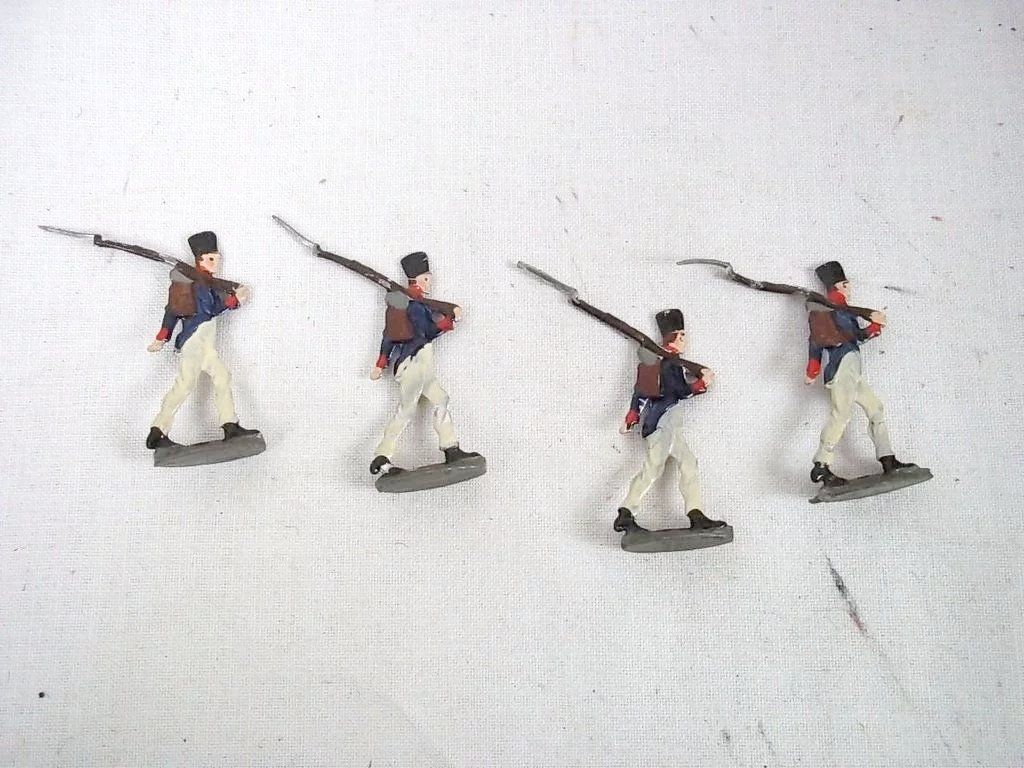 c1900/20 "French Infantry Marching 1814" Vintage Tin Flats 20 Pieces. Boxed - Image 5