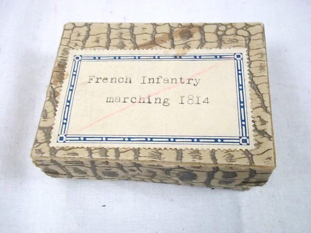 c1900/20 "French Infantry Marching 1814" Vintage Tin Flats 20 Pieces. Boxed - Image 8