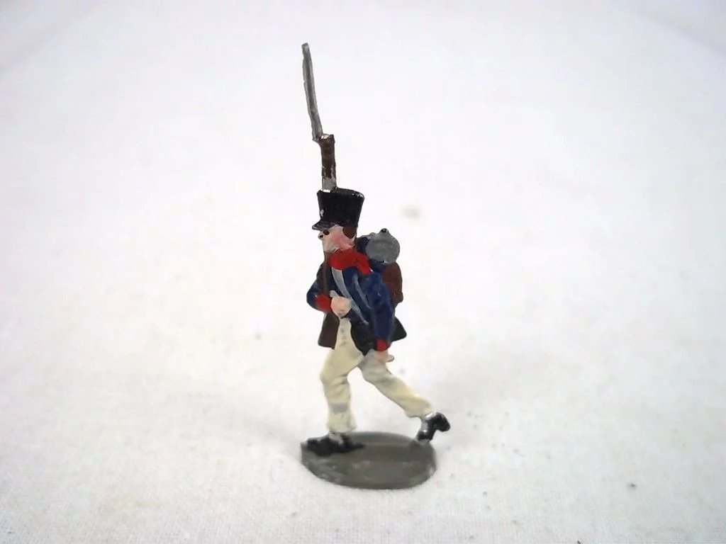 c1900/20 "French Infantry Storming 1814" Vintage Tin Flats 21 Pieces. Boxed - Image 8