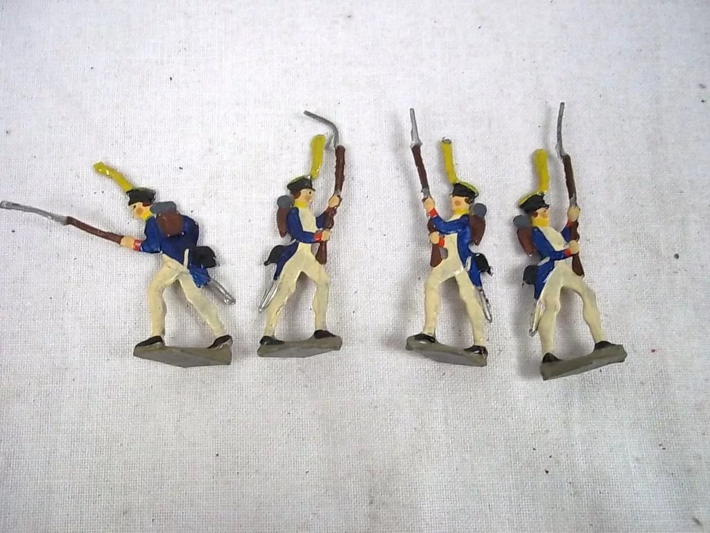 c1900/20 "French Infantry Storm" Vintage Tin Flats 19 Pieces. Boxed - Image 2