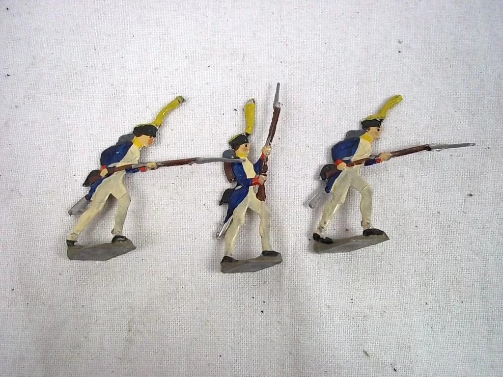 c1900/20 "French Infantry Storm" Vintage Tin Flats 19 Pieces. Boxed - Image 3